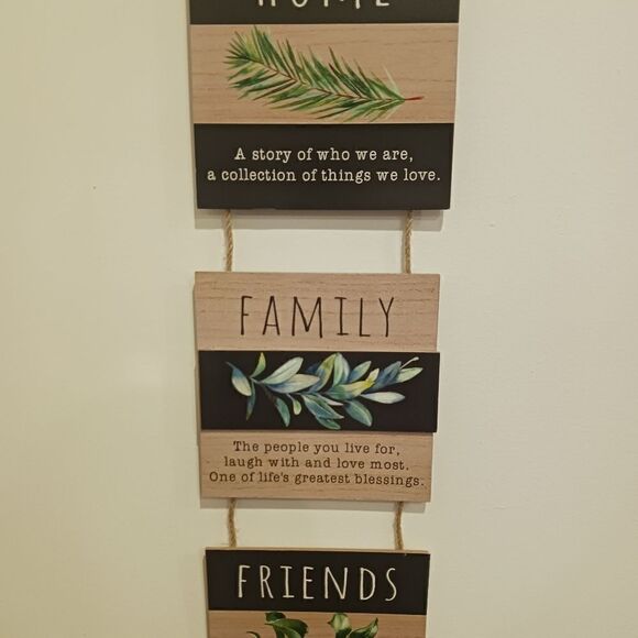 3 for $26 - Home Family Friends Decor Hanging Wall Door Sign - Picture 3 of 6